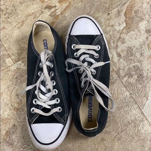 Black, gray, and white converse - Picture 4 of 4
